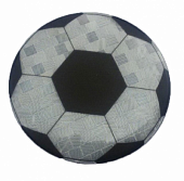 Значок световозвращающий Футбольный мяч серебро