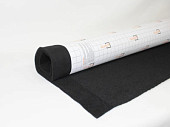 Материал декоративный облицовочный  самоклеящийся Шумофф АКУСТИК  черный (1250мм*10п.м )