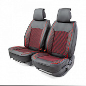 Каркасные накидки на передние сиденья Car Performance, 2 шт. материал Экокожа с контр CUS-2102 BK/RD