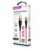 Кабель Partner SOLID.USB 2.0- microUSB 1.2m.2.1A усиленый ,капучино OLMIO